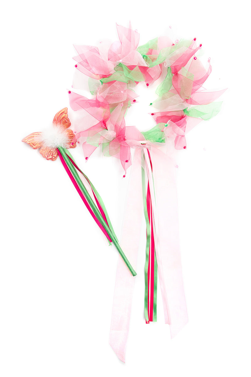 Springtime Fairy Child Halo & Wand