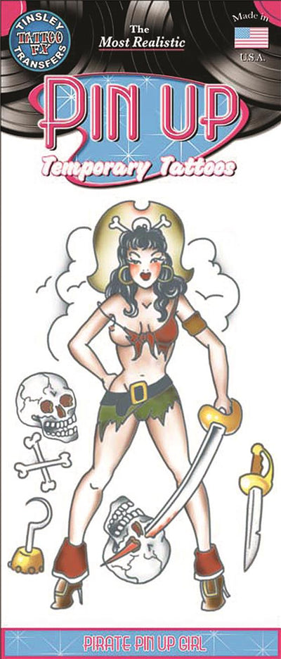 pirate pin up girl tattoo