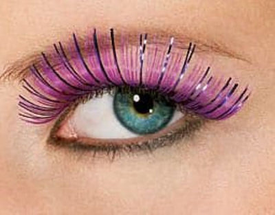 Purple Tinsel Eyelashes