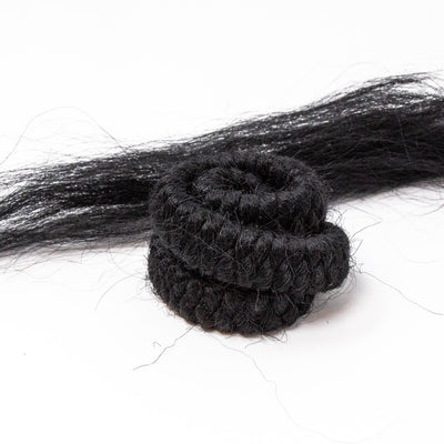 black mehron crepe hair