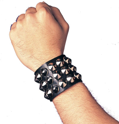 Triple Black Studded Wristband