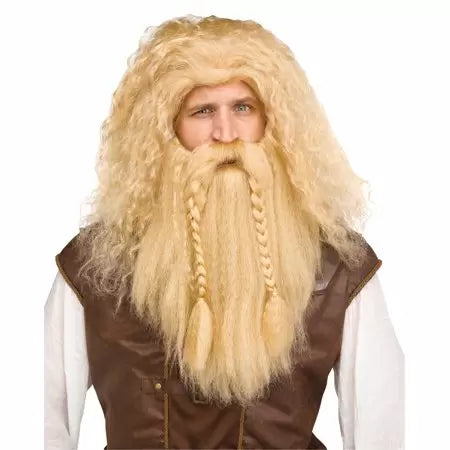 Adult Viking Wig & Beard-Blonde
