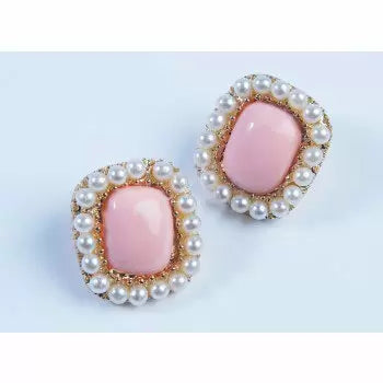Flirtin' with the 50's Earrings-Pink