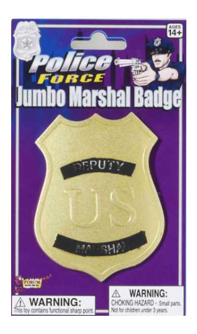 Jumbo Marshal Badge-Gold
