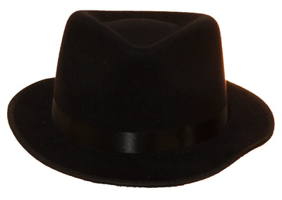 Black Razor Fedora Hat
