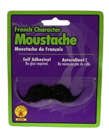 French Character Moustache (Black)