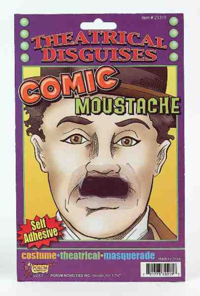 Theatrical Disguise Comic Moustache - Black