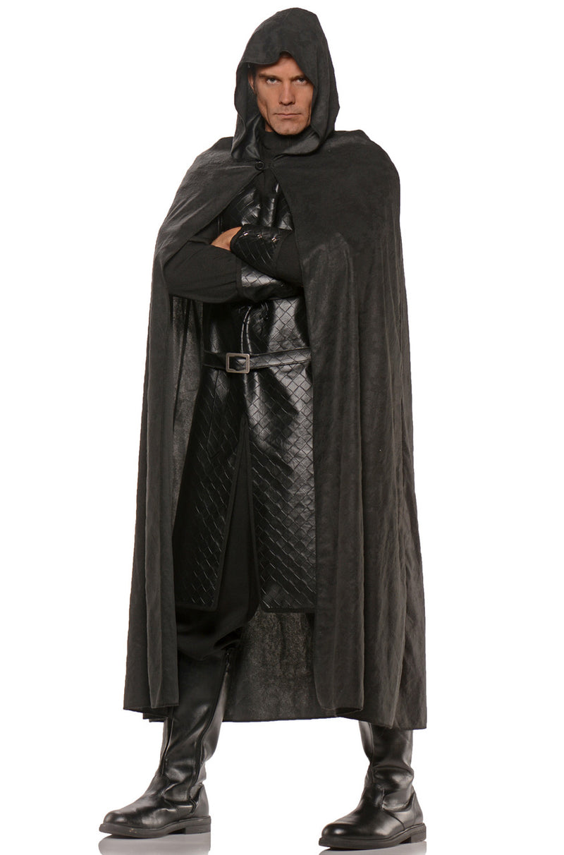 Adult Deluxe Hooded Black Cape