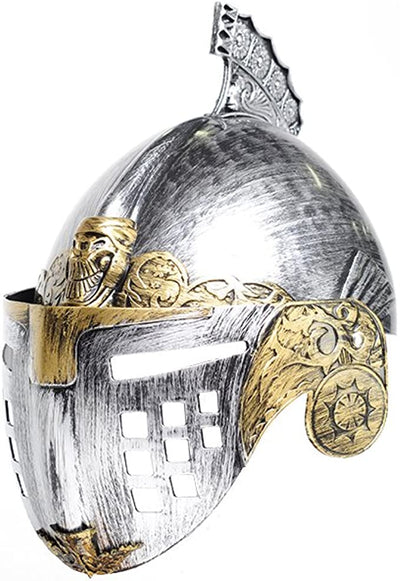 Knight Cage Helmet - Silver