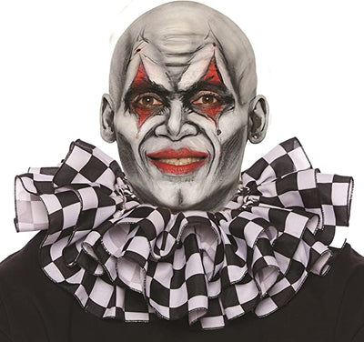 Clown Collar - White and Black Checkered