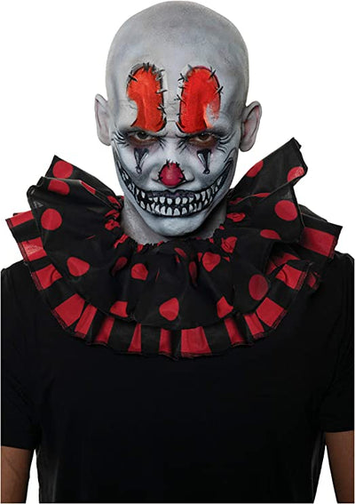 Clown Collar - Black with Red Polka Dots