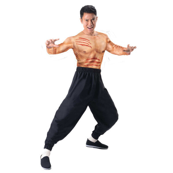 Bruce Lee Muscle Shirt w/ Cuts - Adult Costume