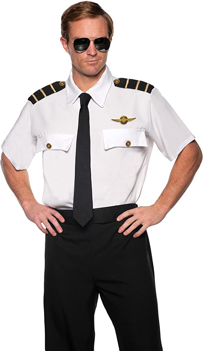 Pan Am Pilot Shirt - Adult Costume