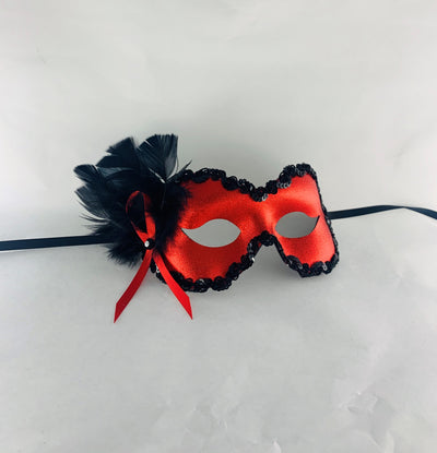 Jasmine Eye Mask- Red/Black