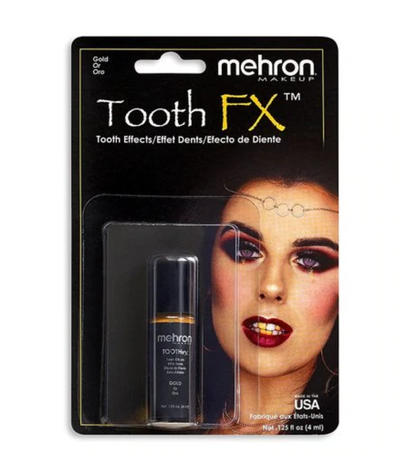 Gold tooth paint tooth fx mehron grill