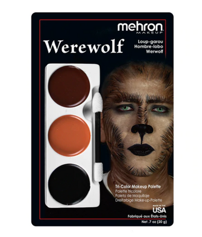 mehron tri color werewolf palette