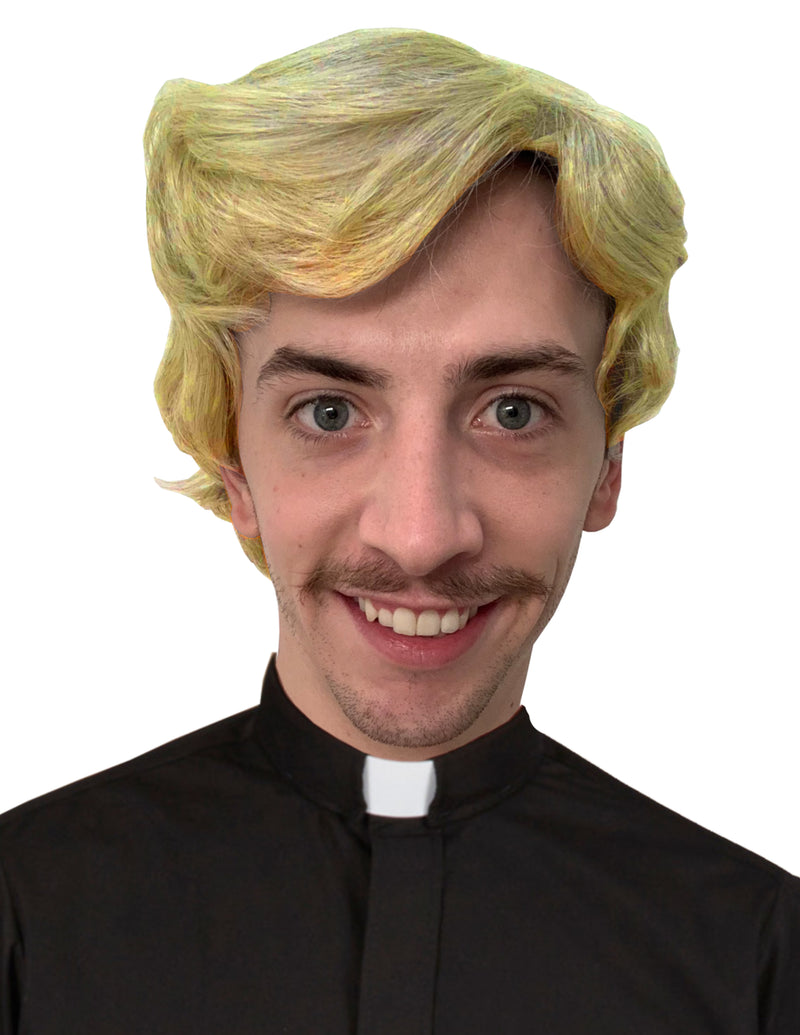 Hot Father wig blonde priest wig