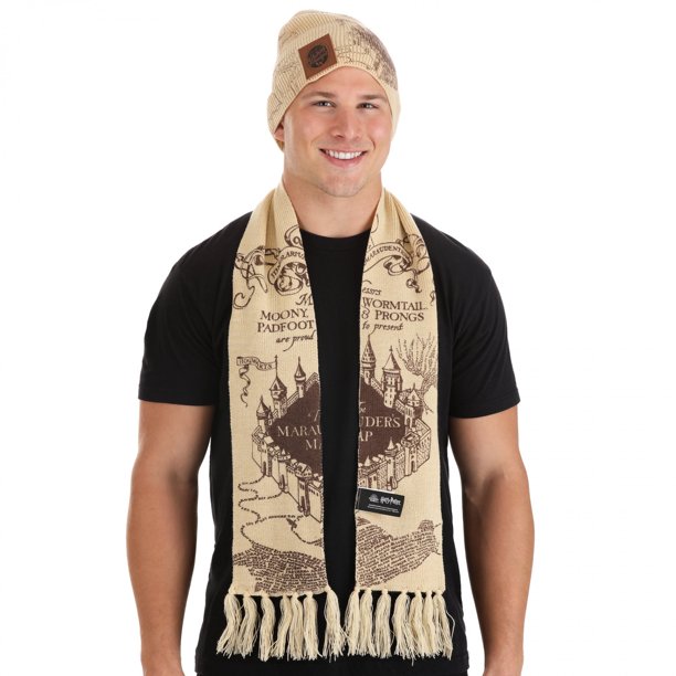 Marauders Map Hat and Scarf set