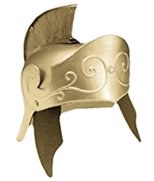 Gold Roman Helmet