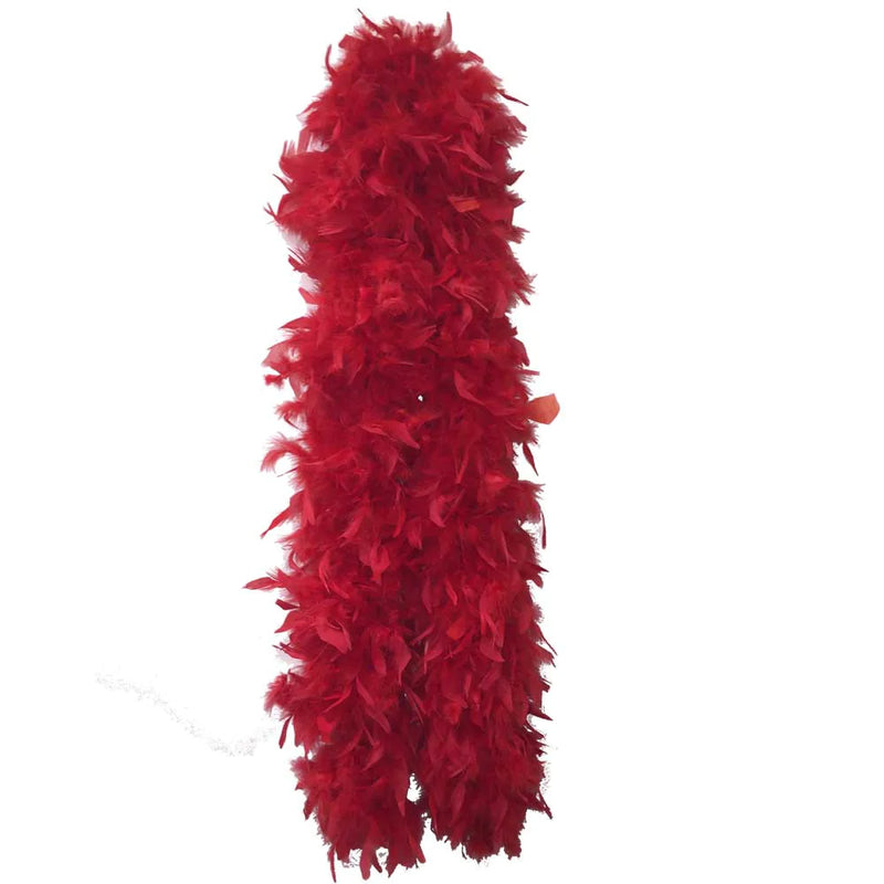 70-Inch Feather Boa - Red