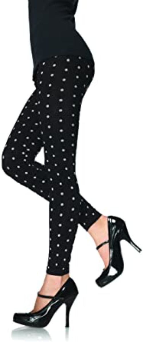 Seamless leggings with polka dots
