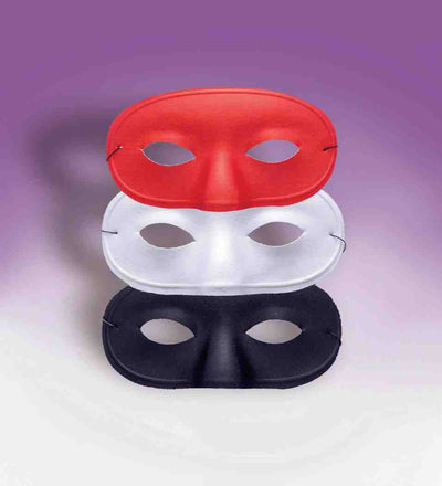 eye mask red, white, black