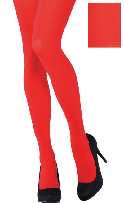 Red Seamless Tights - Adult XL