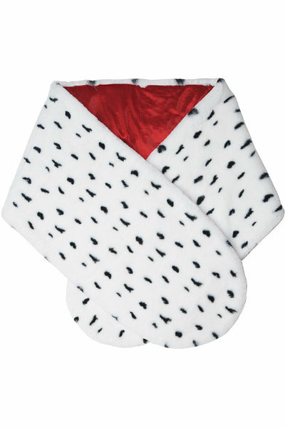 Faux Dalmatian Stole