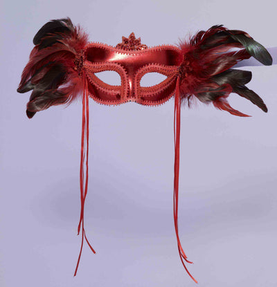 Venetian Mask w/ Feather