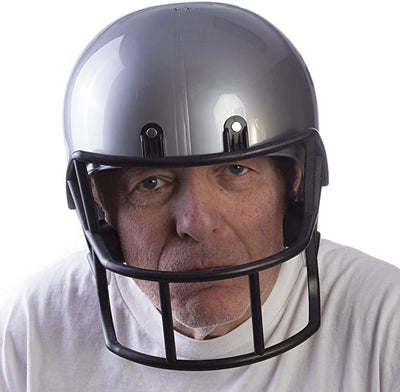 Grey Football Helmet