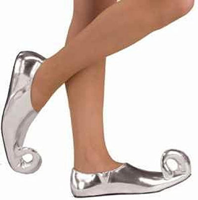 Metallic Silver Elf Shoes