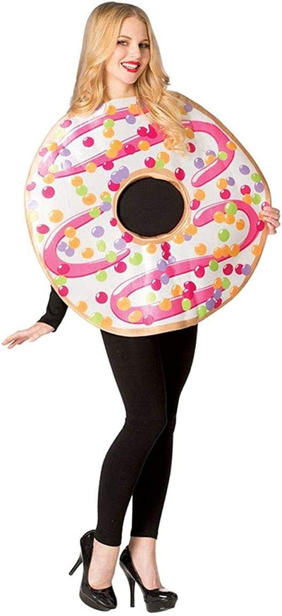 White Frosted Donut - Adult Costume