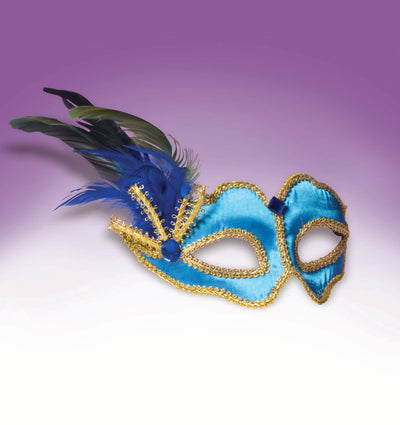 Venetian Mask w/ Feather & No Headband