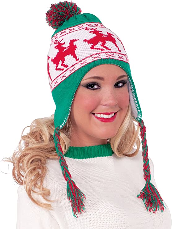 Christmas Adult Laplander Hat-Naughty Reindeer