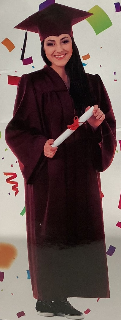 Adult Graduation Gown Burgundy