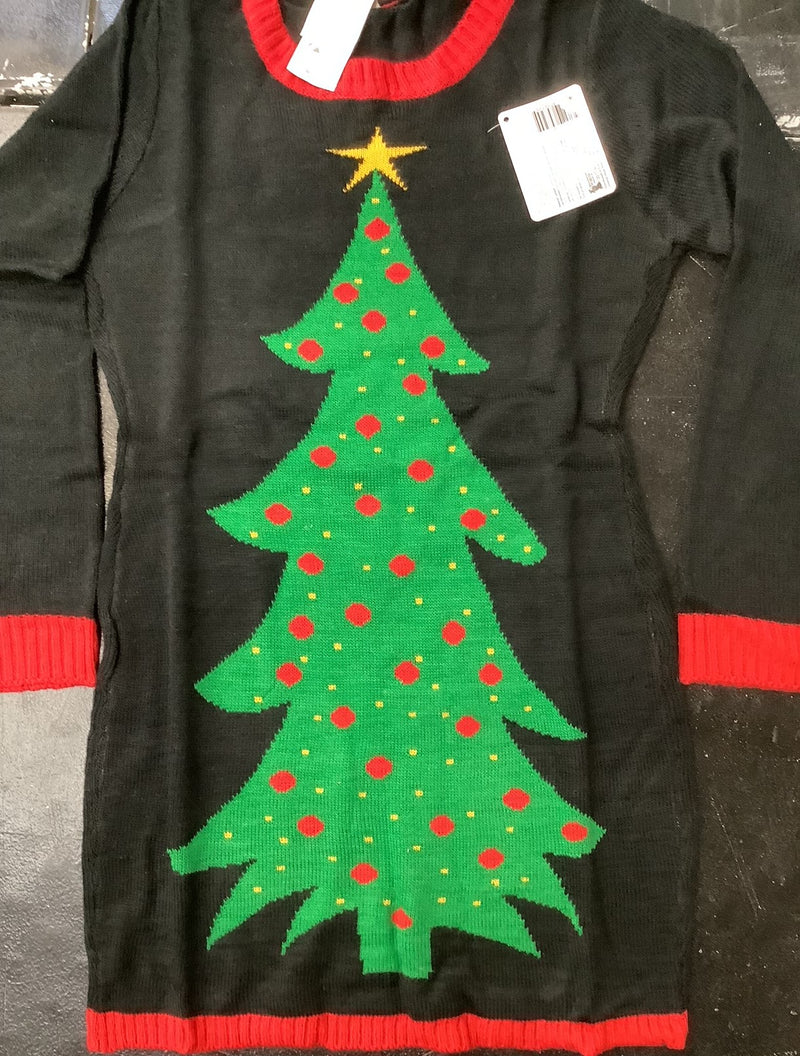 Tree Christmas Sweater Dress