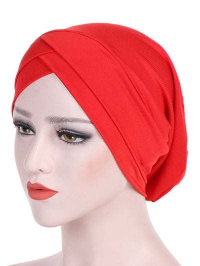 Turban Style Cap - Red 