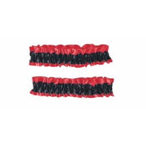 Garter/Arm Band Set-Black and Red