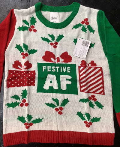 "Festive AF" Ugly Christmas Sweater
