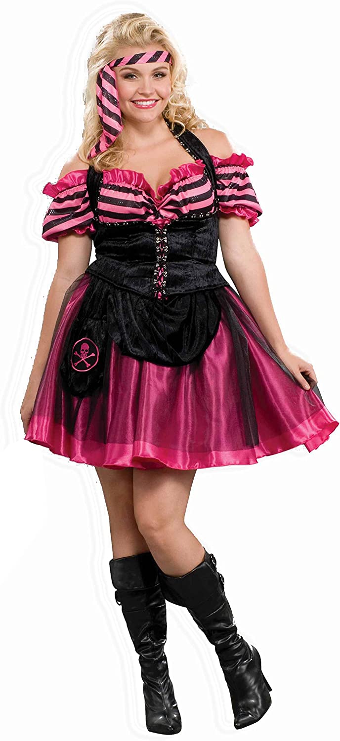 Pink Pirate Dance - Plus Size Adult Costume