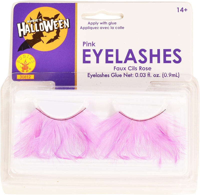 Pink false eyelashes