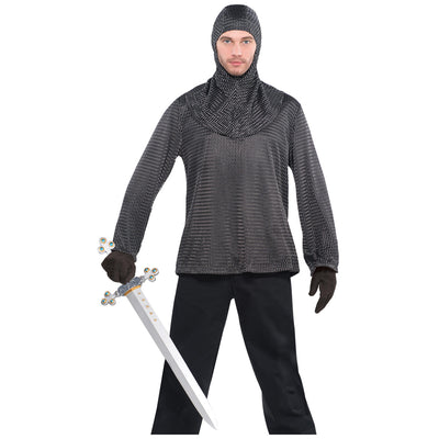 Chain-mail Tunic and Cowl - Adult Costume
