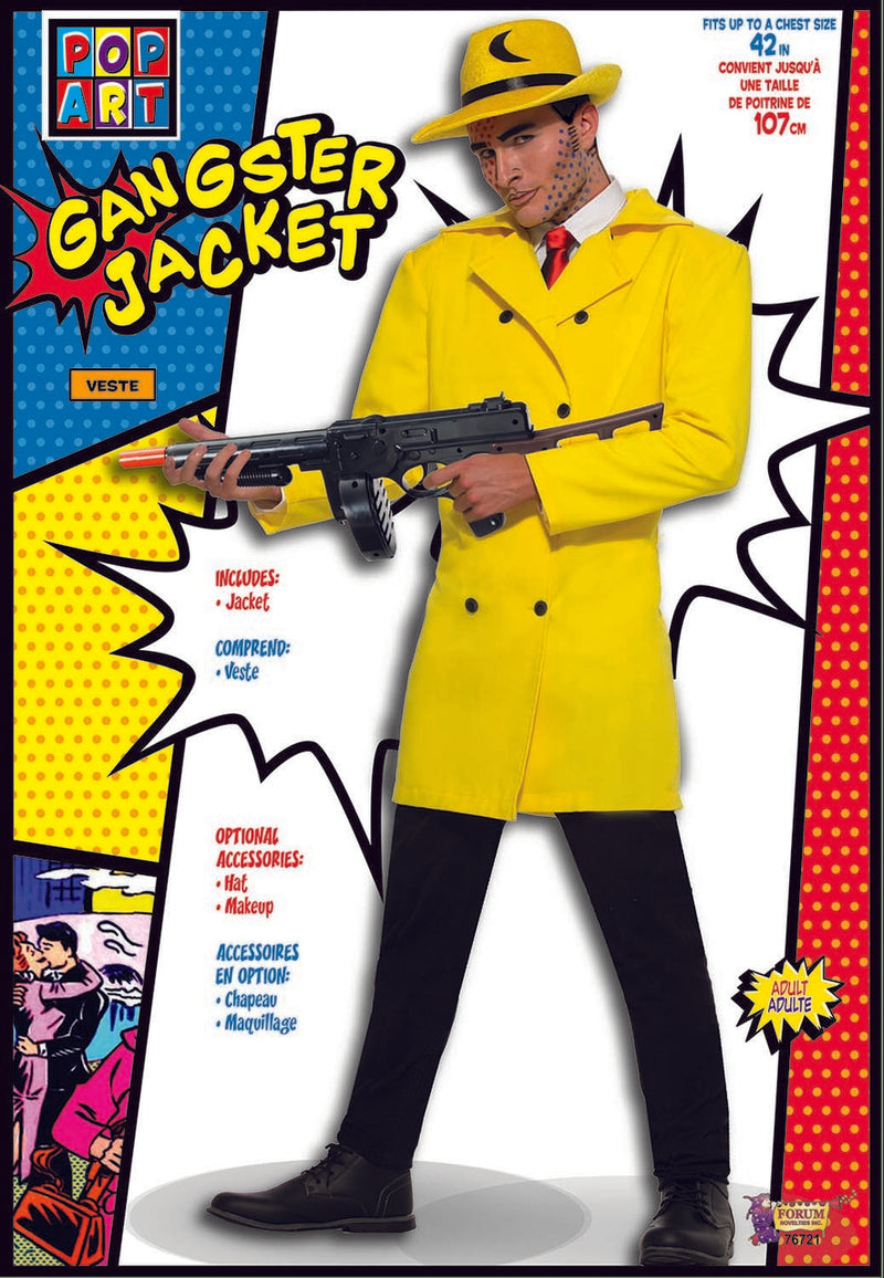 yellow pop art gangster jacket