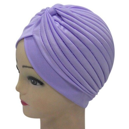 Turban Style Cap -  Purple 