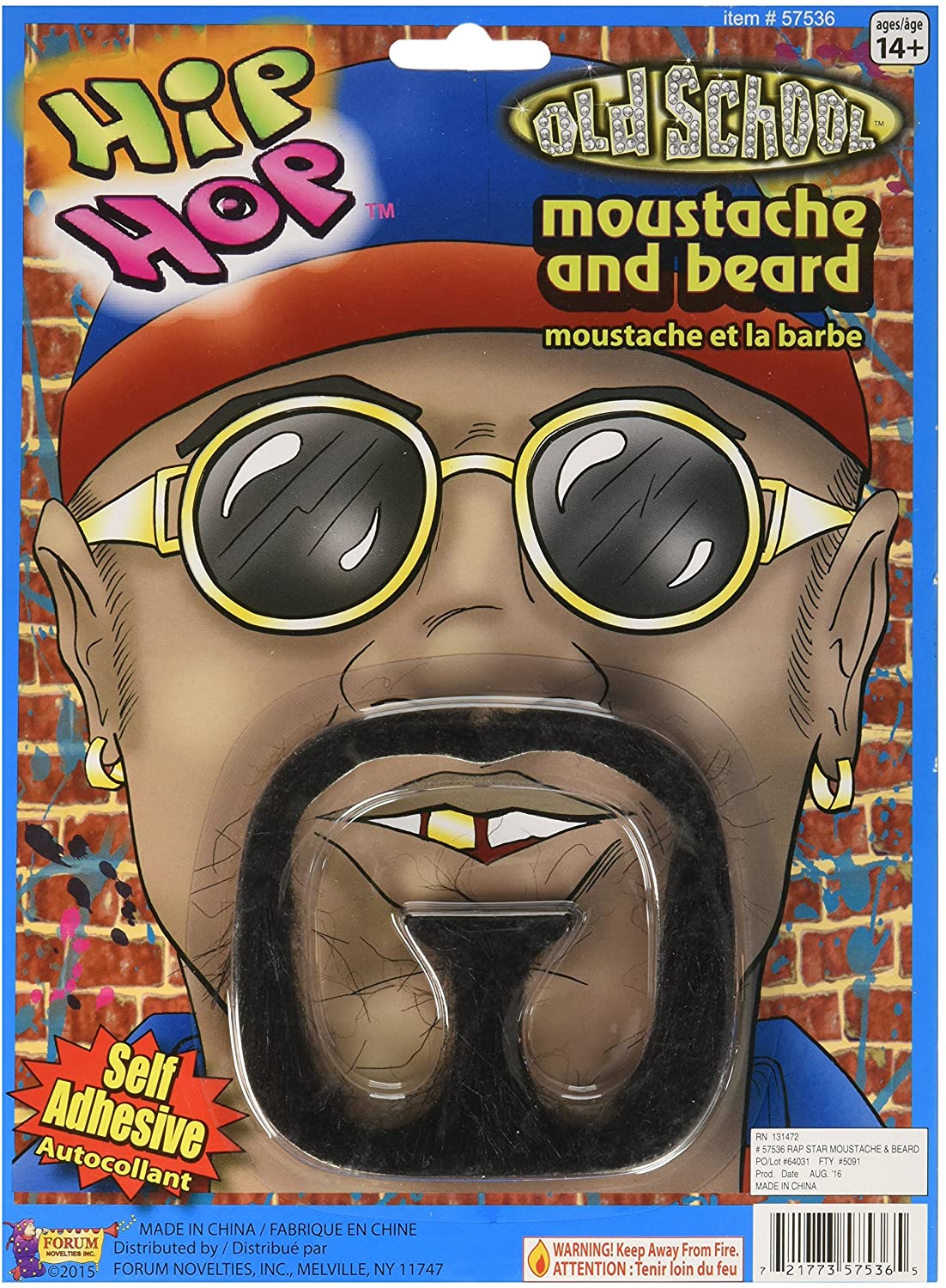 Rap Star Moustache and Beard | Chicago Costume Company