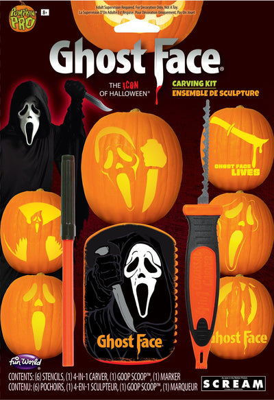 Ghost Face Pumpkin Carving Kit