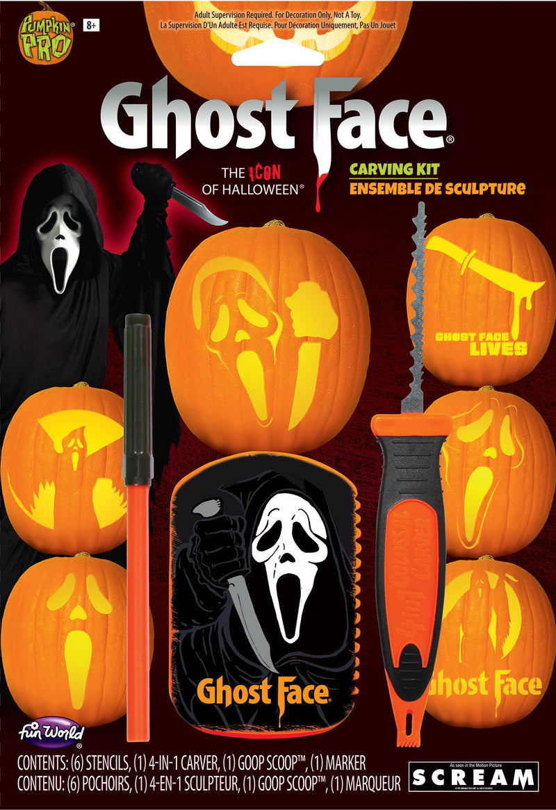 Ghost Face Pumpkin Carving Kit