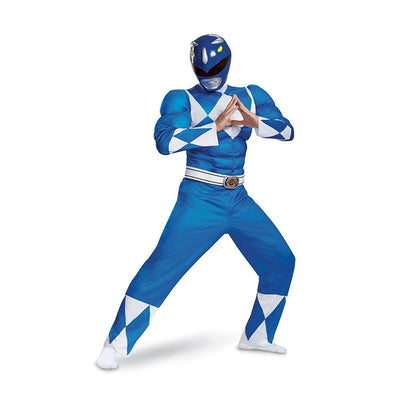 Power Rangers - Blue Ranger Muscle Costume