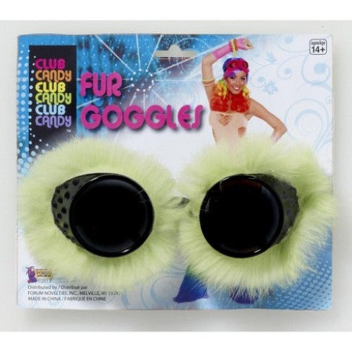 Furry Party Goggles-Green