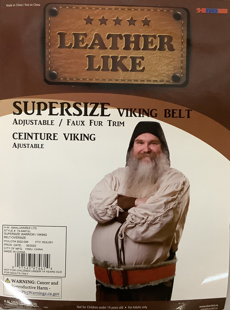 Viking Belt With Faux Fur